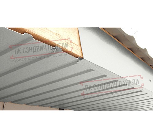 Планка карнизного свеса 200х30х2000 ПЭ-9002-0.45