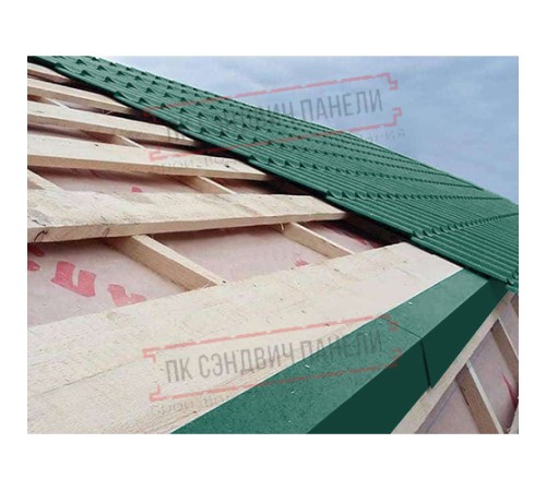 Планка карнизная 100х69х2000 ПЭ-6005-0.5