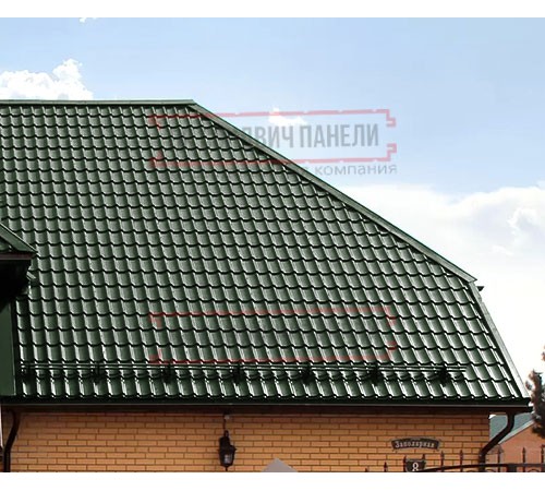 Металлочерепица Классик RR11 GreenCoat Pural-0,5
