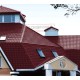 Металлочерепица Квадро профи RAL3005 Полиэстер-0,45