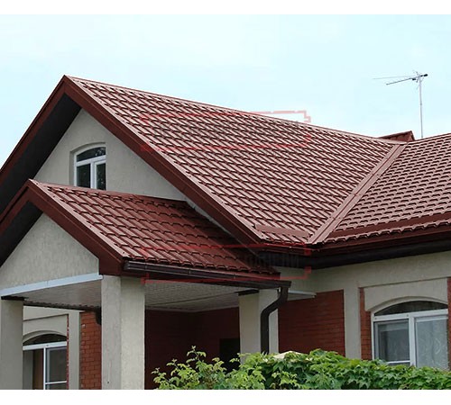 Металлочерепица Монкатта RAL3009 Velur-0,5