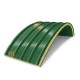 Сэндвич-панели арочные с пенополиуретаном, ширина 1000 мм, толщина 10 мм, 0.5/0.5, RAL6002