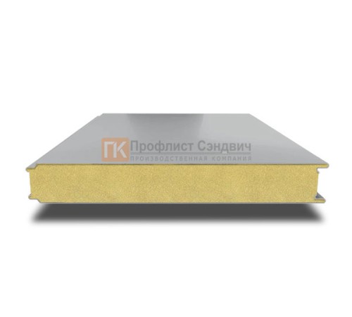 Сэндвич панели гладкие с пенополиизоциануратом, ширина 1000 мм, толщина 200 мм, 0.5/0.5, RAL7004