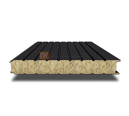 Сэндвич-панель для холодильных камер с минеральной ватой, ширина 1200 мм, толщина 10 мм, 0.5/0.5, RAL9005