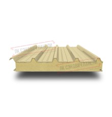 Сэндвич панели кровельные с пенополиизоциануратом, ширина 1200 мм, толщина 150 мм, 0.5/0.5, RAL 1014