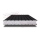 Сэндвич панели стеновые с пенополистиролом, ширина 1200 мм, толщина 80 мм, 0.5/0.5, RAL9005