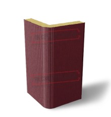 Угловая сэндвич-панель вертикальная из пенополиизоцианурата, 0.5/0.5, ширина 1200 мм, толщина 10 мм, RAL3005