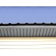 Софит металлический без перфорации 0,5 Satin с пленкой RAL 9006 бело-алюминиевый