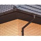 Софит металлический центральная перфорация 0,45 Drap ST с пленкой RAL 8017 шоколад