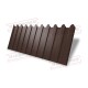 Профнастил фигурный C8 - 0,5 Rooftop Matte RAL 8017 шоколад.