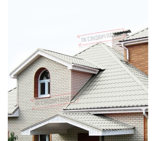 Планка примыкания нижняя 250х122х2000 Norman ПЭ-9002-0.5