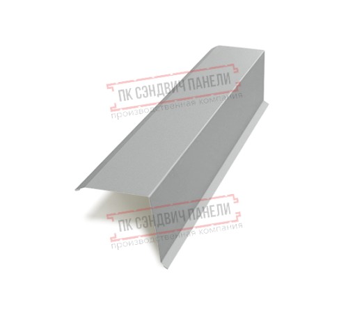Планка торцевая 135х145х2000 Norman ПЭ-9006-0.5