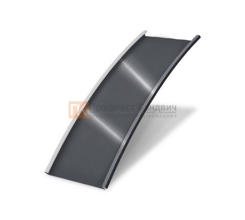 Продольно гнутый фальц гладкий 0,5 RAL 7024 Quarzit Pro Matt