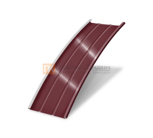 Продольно гнутый фальц профилированный 0,5 RAL 3005 Satin