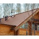 Кликфальц Line 0,5 Satin RAL8004 терракота с пленкой на замках