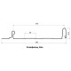 Кликфальц Line 0,5 Satin Мatt RAL7016 антрацитово-серый