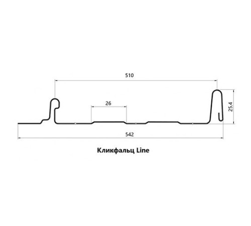 Кликфальц Line 0,5 PurLite Мatt с пленкой RR32 темно-коричневый