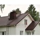 Кликфальц 0,45 Drap ST RAL8017 шоколад с пленкой на замках