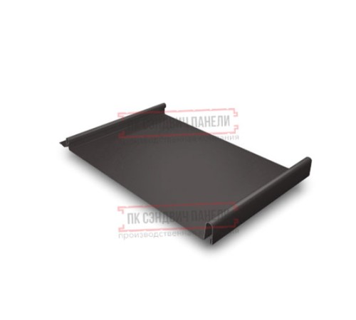Кликфальц GL 0,5 Quarzit RR32 темно-коричневый с пленкой на замках