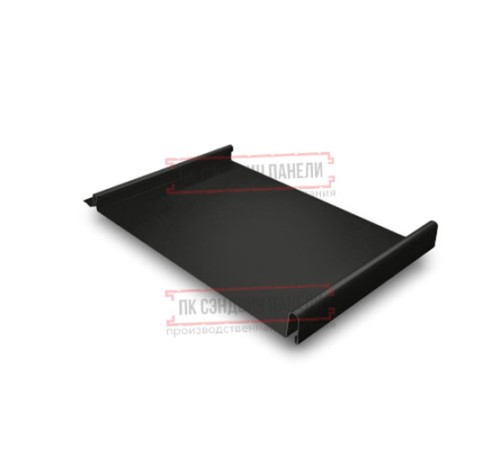 Кликфальц GL 0,5 Rooftop Matte RAL9005 черный с пленкой