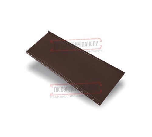 Кликфальц mini 0,45 Drap ST RAL8017 шоколад с пленкой на замках