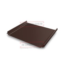 Кликфальц Pro 0,5 PurPro Matt 275 RAL8017 шоколад с пленкой на замках