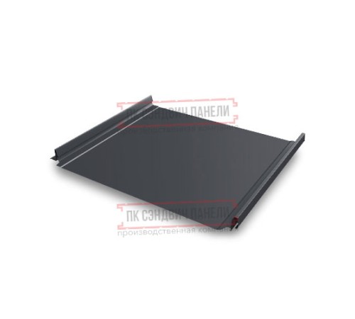 Кликфальц Pro 0,5 Rooftop Matte RAL7024 мокрый асфальт с пленкой на замках