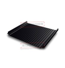 Кликфальц Pro Gofr 0,45 Drap ST RAL9005 черный с пленкой на замках