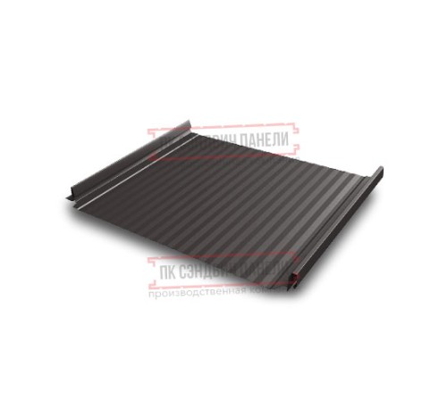 Кликфальц Pro Gofr 0,45 Drap ST RR32 темно-коричневый с пленкой на замках