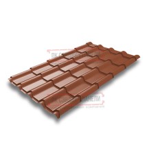 Металлочерепица Камея RAL8004 Satin-0.5