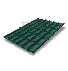 Металлочерепица классик плюс RAL6005 Drap-0.45
