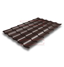 Металлочерепица Кредо RAL8017 Rooftop Matte-0,5