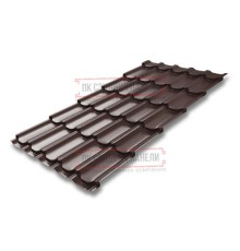 Металлочерепица Квинта плюс RAL8017 Velur-0.5