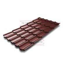 Металлочерепица Квинта плюс 3D RAL3009 Satin-0,5