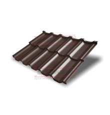 Металлочерепица модульная Квинта Uno 3D RAL8017 Quarzit-0,5