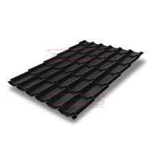Металлочерепица Модерн RAL9005 Drap-0,45