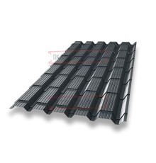Металлочерепица Монкатта RAL7016 Quarzit Pro Matt-0,5
