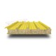 Сэндвич панели кровельные с минеральной ватой, ширина 1000 мм, толщина 10 мм, 0.5/0.5, RAL1018