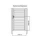 Калитка Жалюзи 1,68х1 RR32 без заполнения