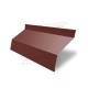 Ламель жалюзи Milan 0,5 Satin с пленкой RAL 3009 оксидно-красный