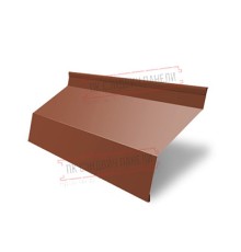 Ламель жалюзи Milan 0,5 Satin с пленкой RAL 8004 терракота