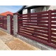 Крепежная планка нижняя Texas 0,45 Drap RAL 3005 красное вино