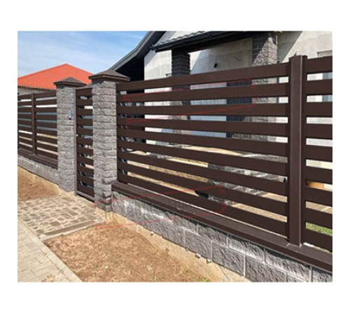 Крепежная планка верхняя Texas 0,45 Drap ST RAL 8017 шоколад