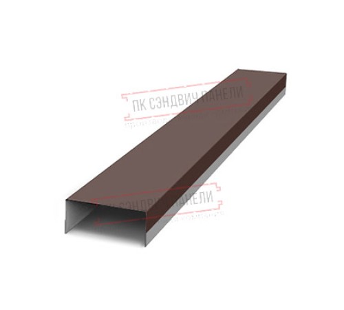 Крепежная планка верхняя Texas 0,45 Drap ST RAL 8017 шоколад