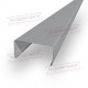 Декоративная планка П - 60х30, двухсторонний ПЭ, Ral 7004 - 0,45мм